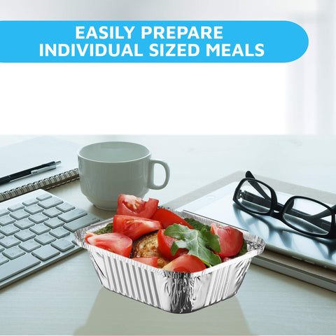 MontoPack eco-friendly aluminum foil disposable pans, recyclable and durable.