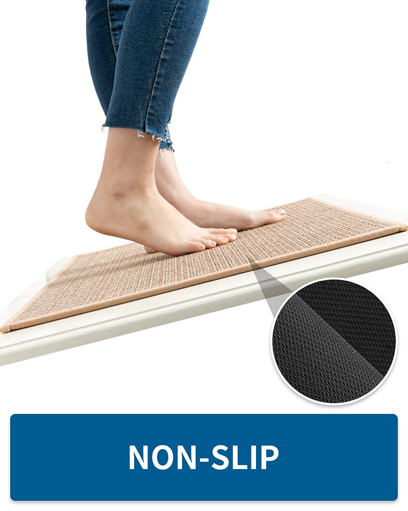 MontVoo durable kitchen rug in a high-traffic area stays in place.