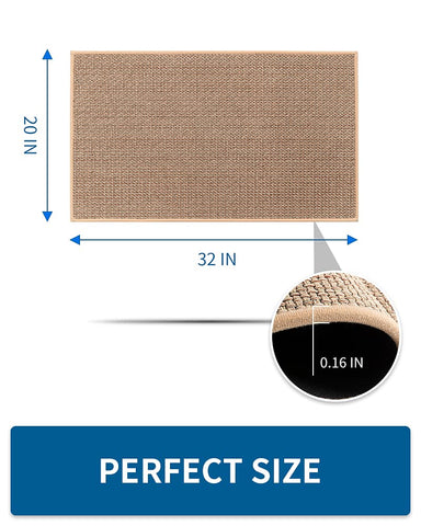 MontVoo beige absorbent kitchen rug texture close-up for spills.