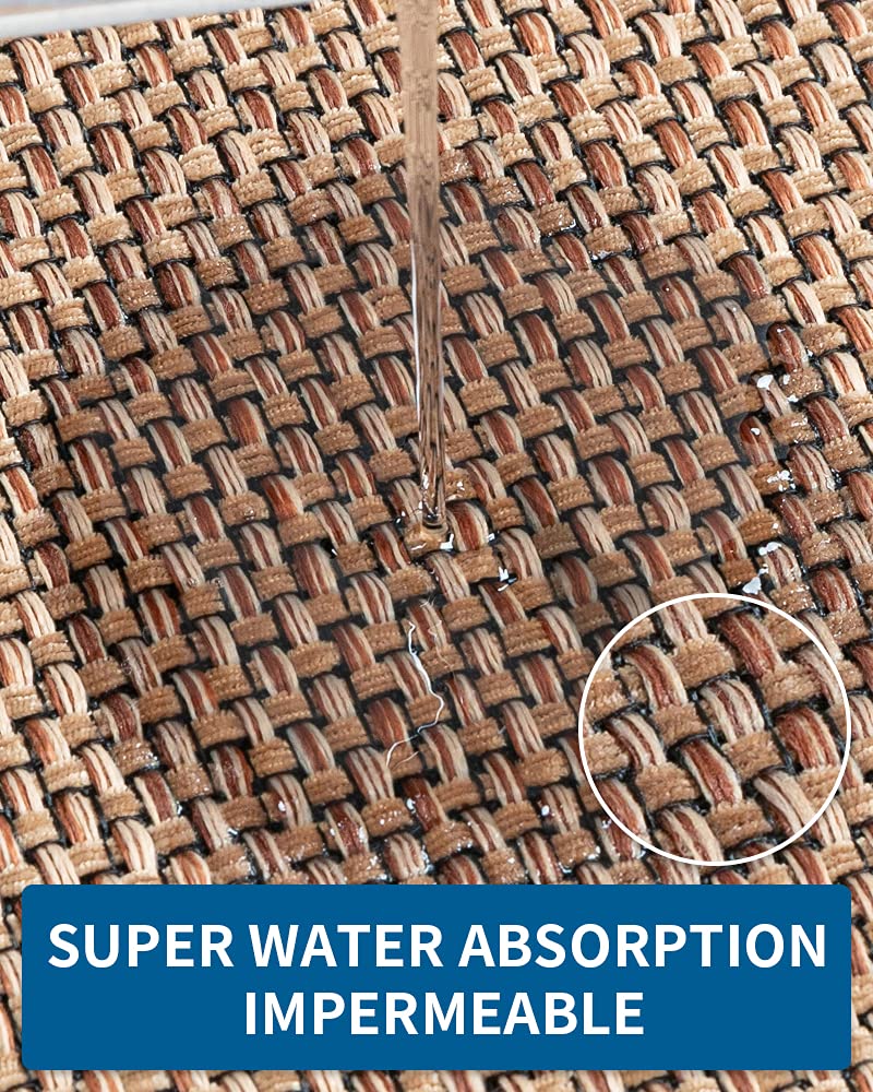 MontVoo washable kitchen rug being machine washed for easy refresh.