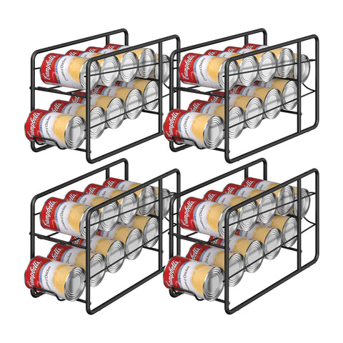 MOOACE four-pack can dispenser rack front view offers easy access to canned goods