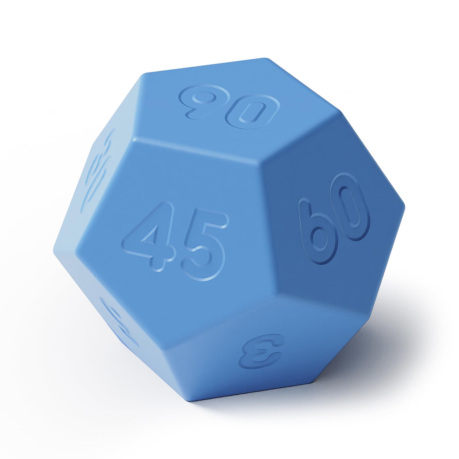 Mooas Dodecagon Time Ball blue front view for study and work