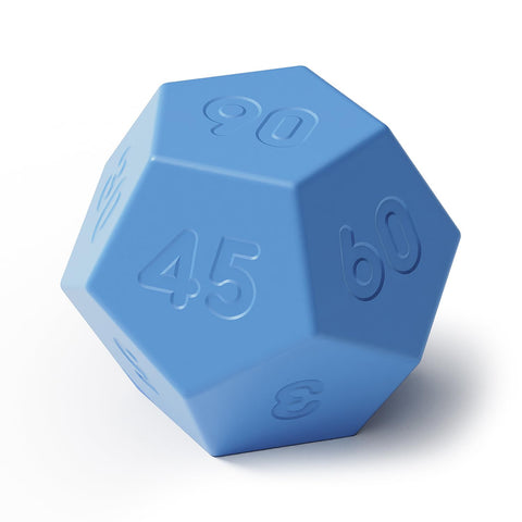 Mooas Dodecagon Time Ball blue front view for study and work