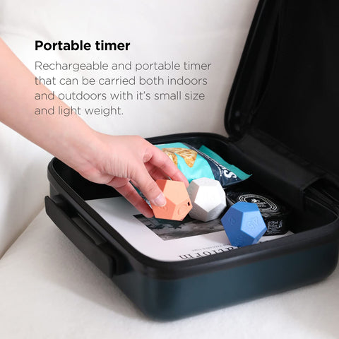 Mooas Dodecagon Time Ball white front on clean desk