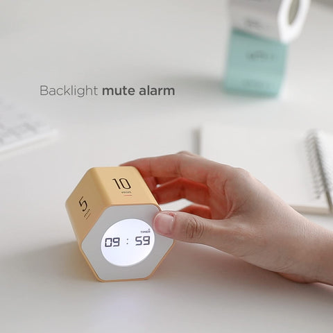 Mooas Multi-Hexagon Clock Cube Tabata mint; supports interval workouts.