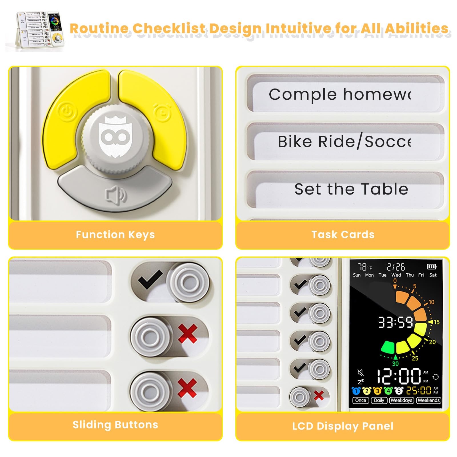 Mooking back-to-school visual schedule supports routines and independence.