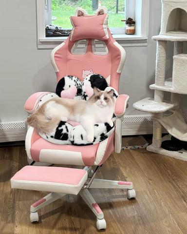 MOONBEEKI Cat Paw Cushion Chair gaming setup for long sessions