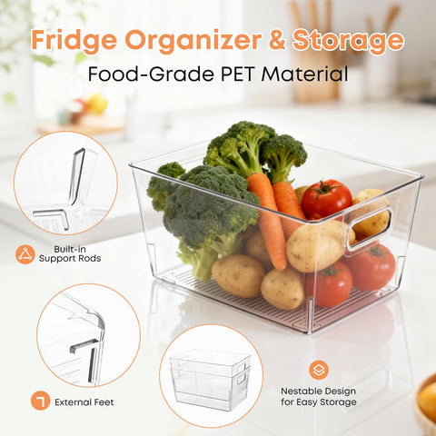 Moonedge reinforced support rods prevent sticking and nest for compact storage.