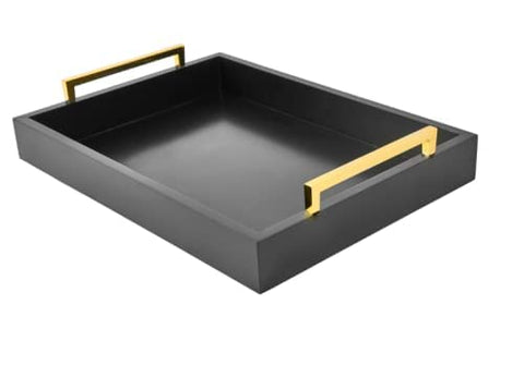 Moonlit Pond 16x12 serving tray with handles for easy serving and elegant organization.