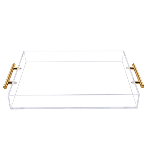 Moonlit Pond clear acrylic tray used for multifunctional home organization.