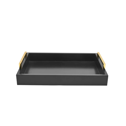 Moonlit Pond decorative tray on a coffee table adds chic storage.