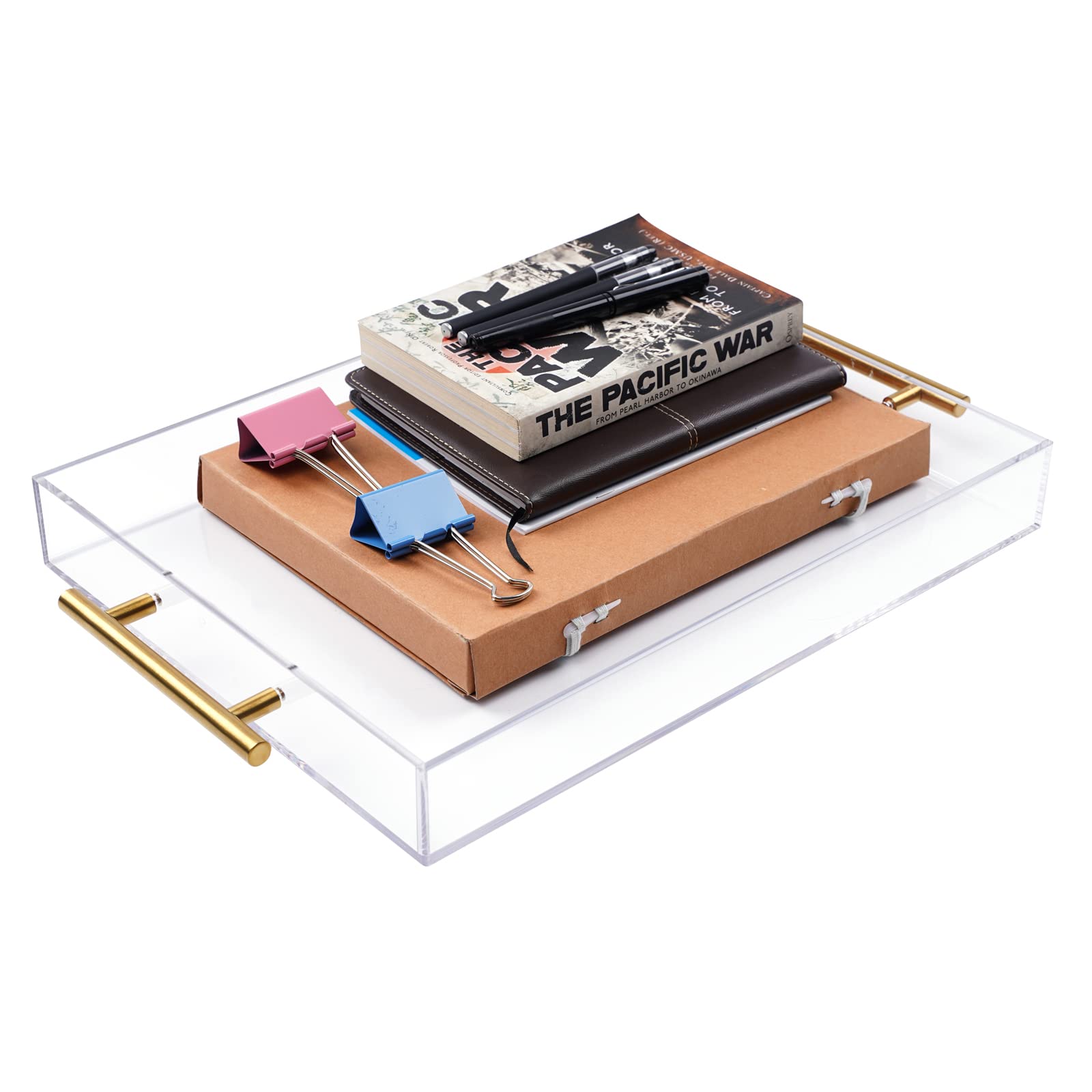 Moonlit Pond office desk organizer tray for supplies and gadgets.