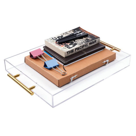 Moonlit Pond office desk organizer tray for supplies and gadgets.