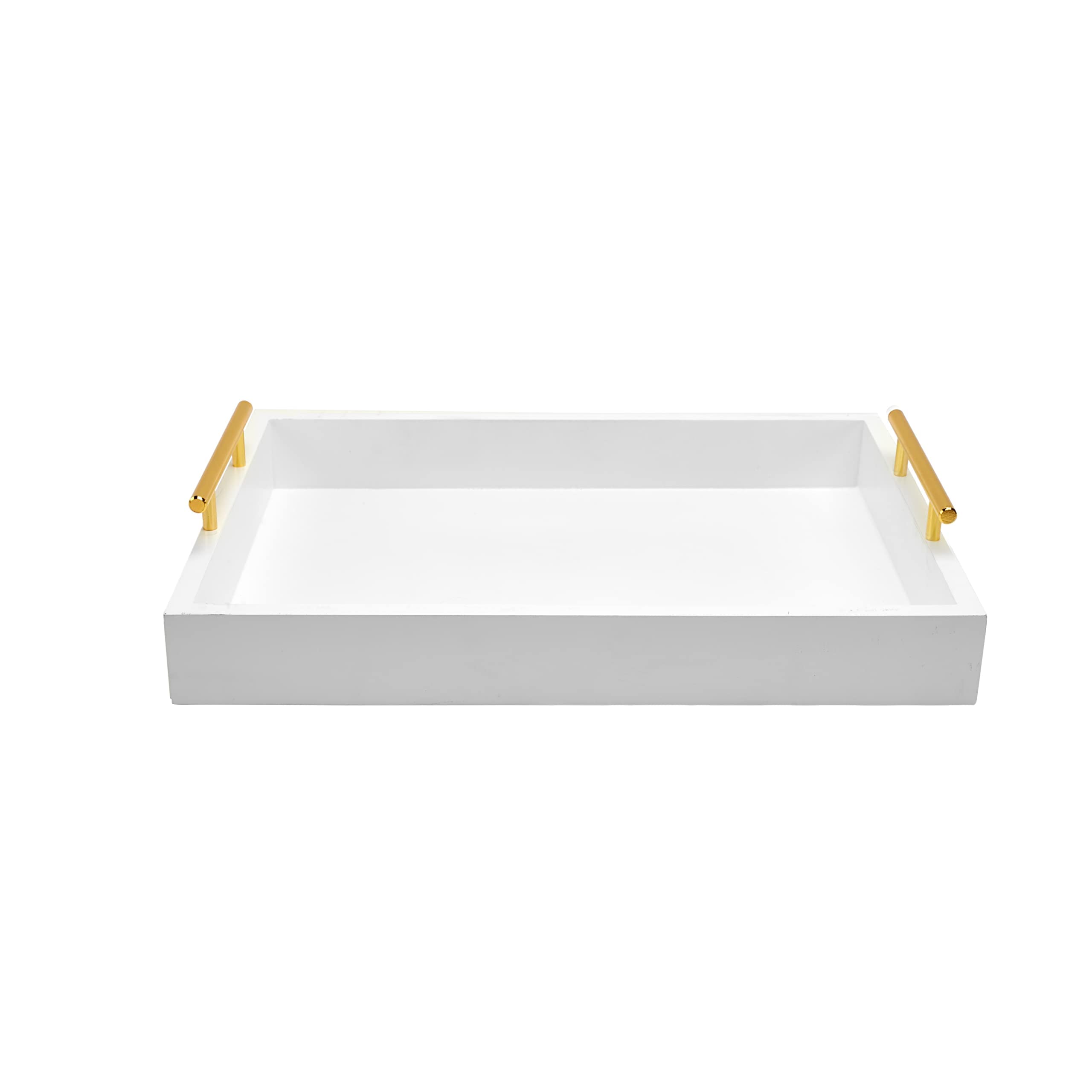 Moonlit Pond ottoman tray for organizing bathroom essentials.