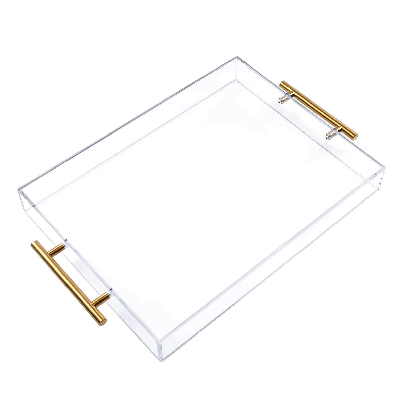 Moonlit Pond serving tray on kitchen counter for beverages and snacks.