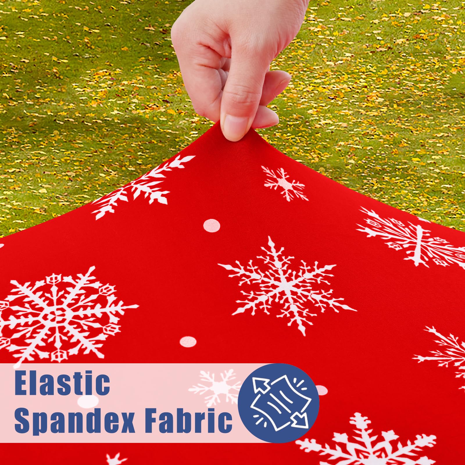 Moosfor elastic edge wrap around keeps the cloth secure during gatherings