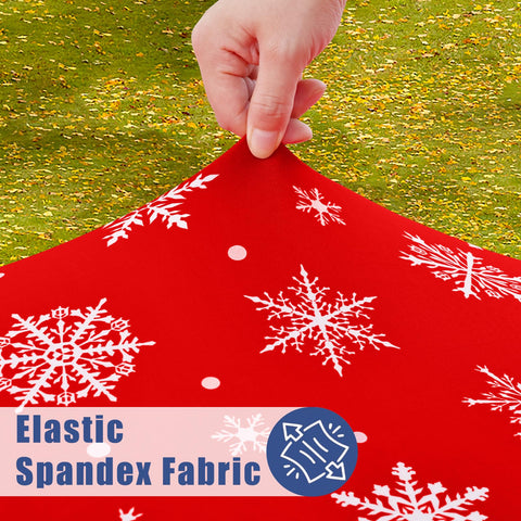 Moosfor elastic edge wrap around keeps the cloth secure during gatherings
