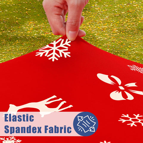 Close-up of Moosfor elastic edge wrapping around table edge