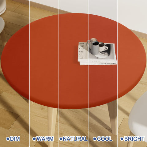 Moosfor round design fits 36 to 44 inch tables with secure elasticity.