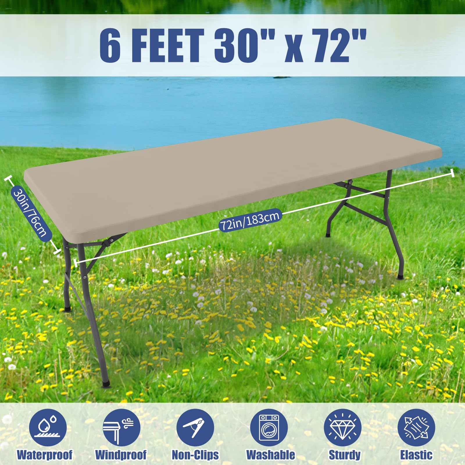 Moosfor reusable tablecloth demonstrating long-lasting material
