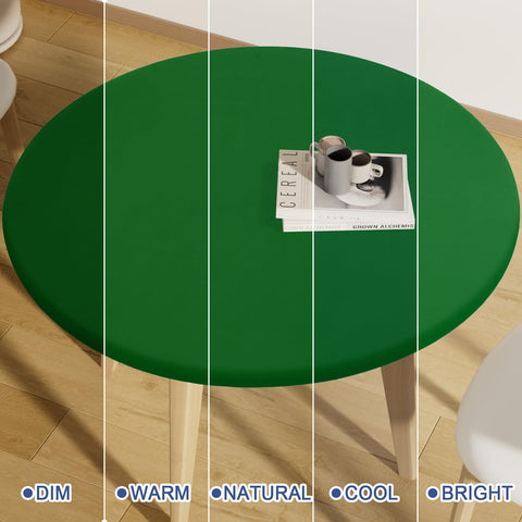 Moosfor emerald green cover adds a refined look for tables