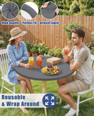 Moosfor tablecloth is machine washable for quick reuse and freshness.