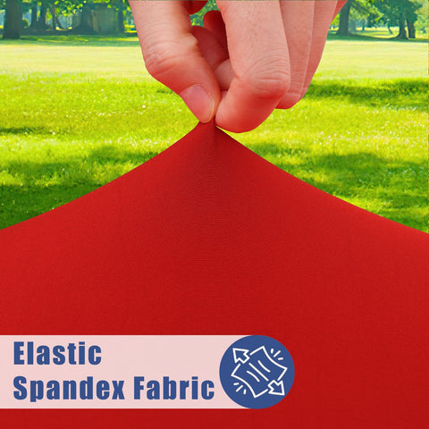 Moosfor Spandex 6ft tablecloth showing windproof wrap around edges