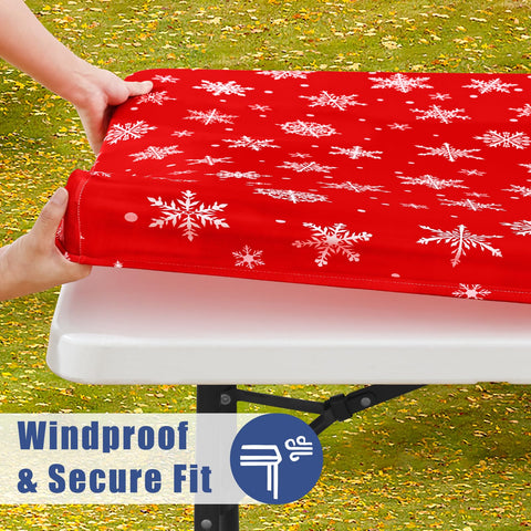 Moosfor waterproof tablecloth beads liquids for easy wipe clean