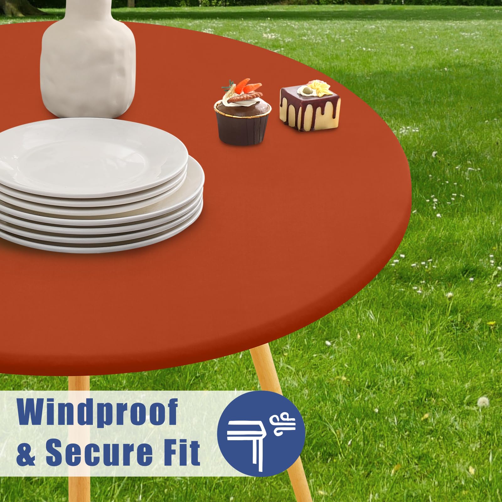 Moosfor windproof wrap-around edges secure the cloth without clips, preventing shift.
