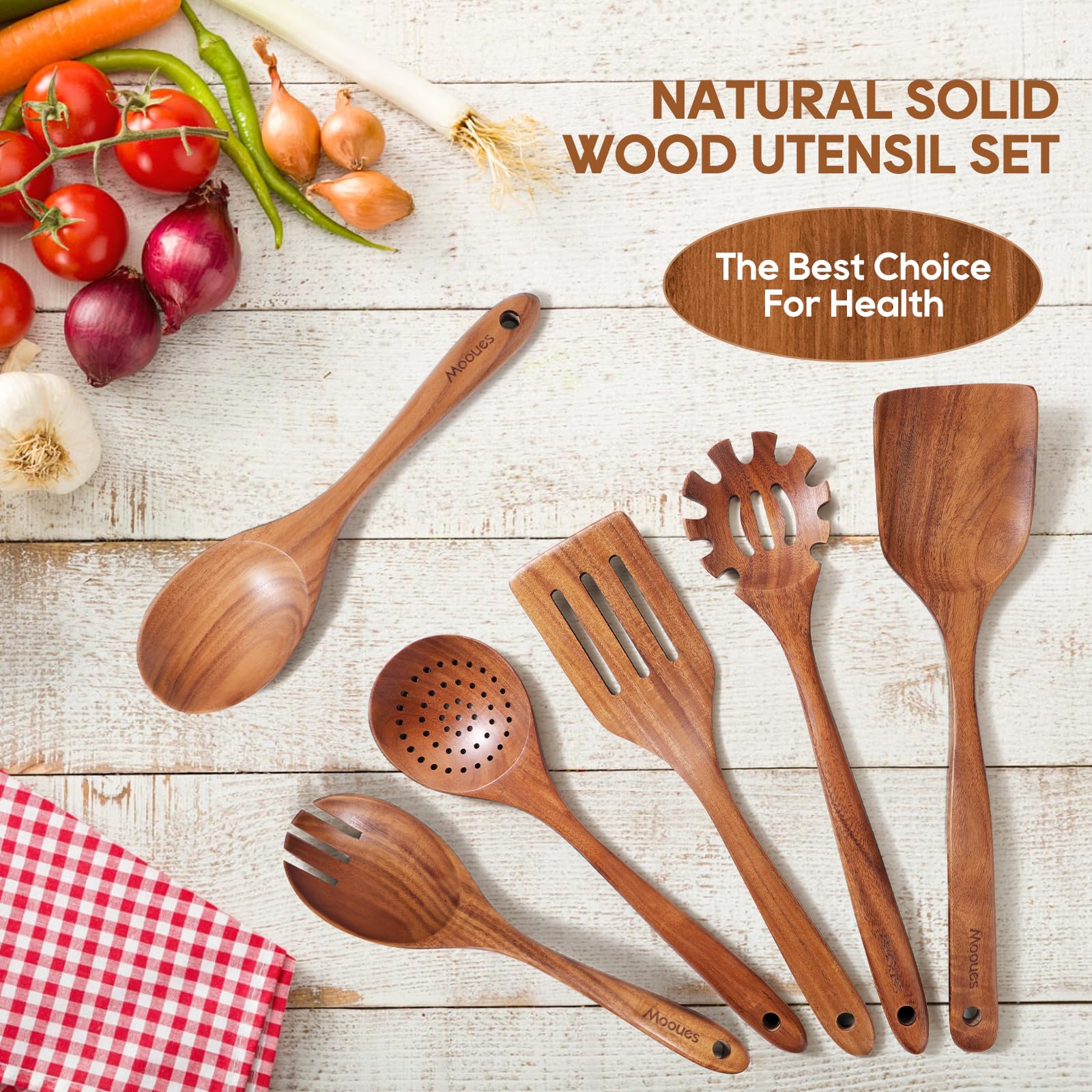 Mooues complete 6-piece set covers all essential cooking tasks.