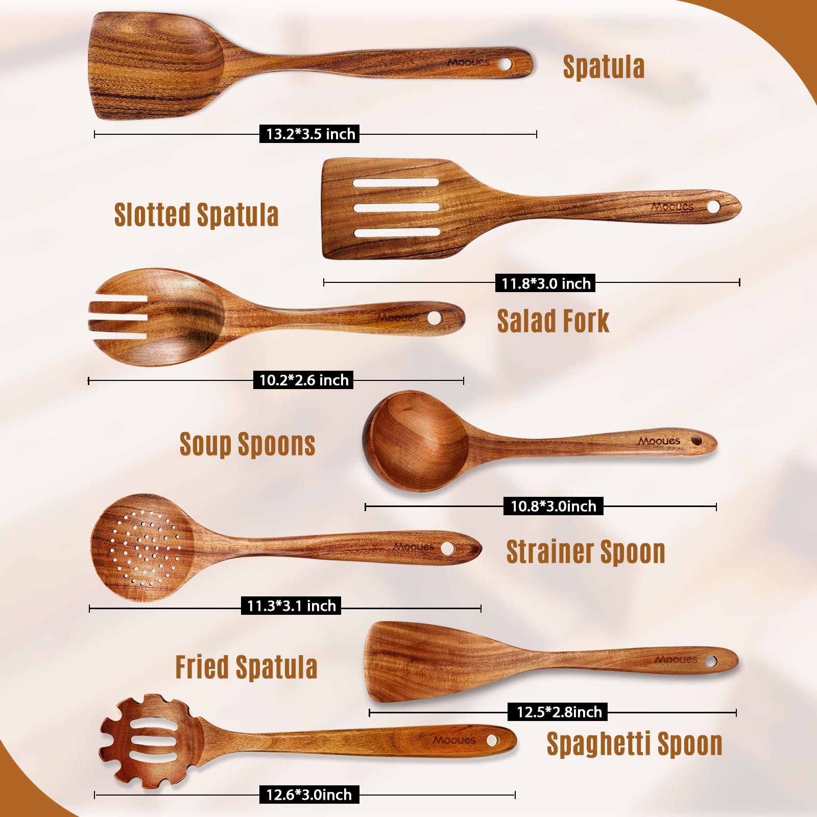 Mooues wooden utensils being hand washed for easy cleaning