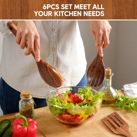 Mooues easy-clean wooden utensils, hand wash and dry quickly.