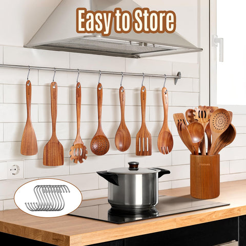Mooues heat-resistant spoons handle high-heat cooking with confidence