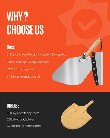 Mooues packaging box presents as a gift-ready pizza peel