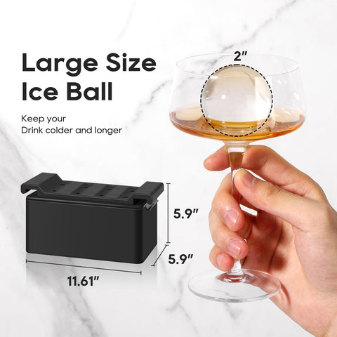 Mooues whiskey ice ball mold delivers elegant spheres ideal for premium spirits