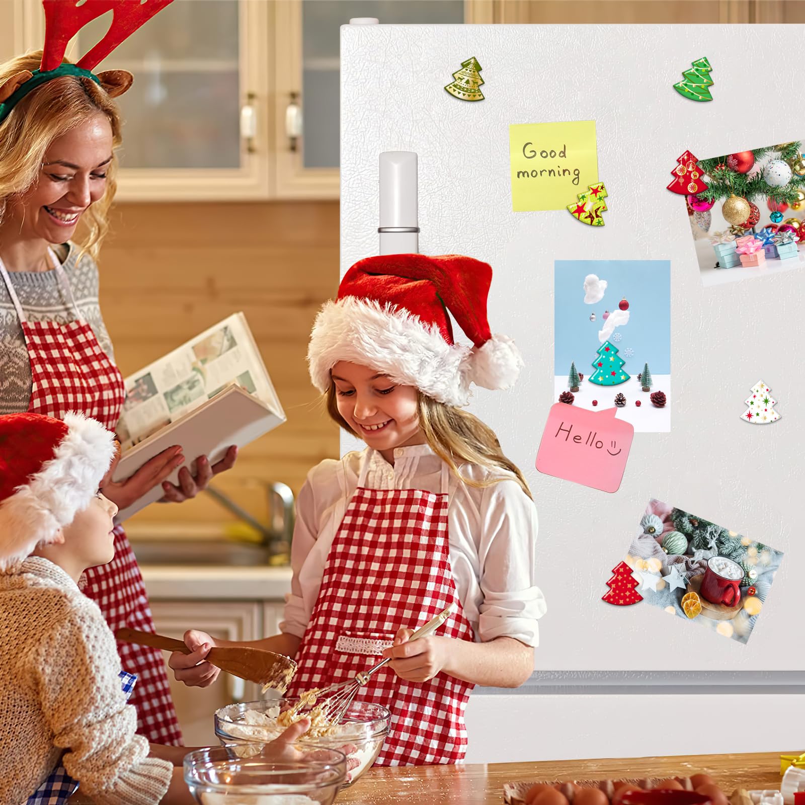 MORCART resin magnet holds photos and notes with secure fridge grip