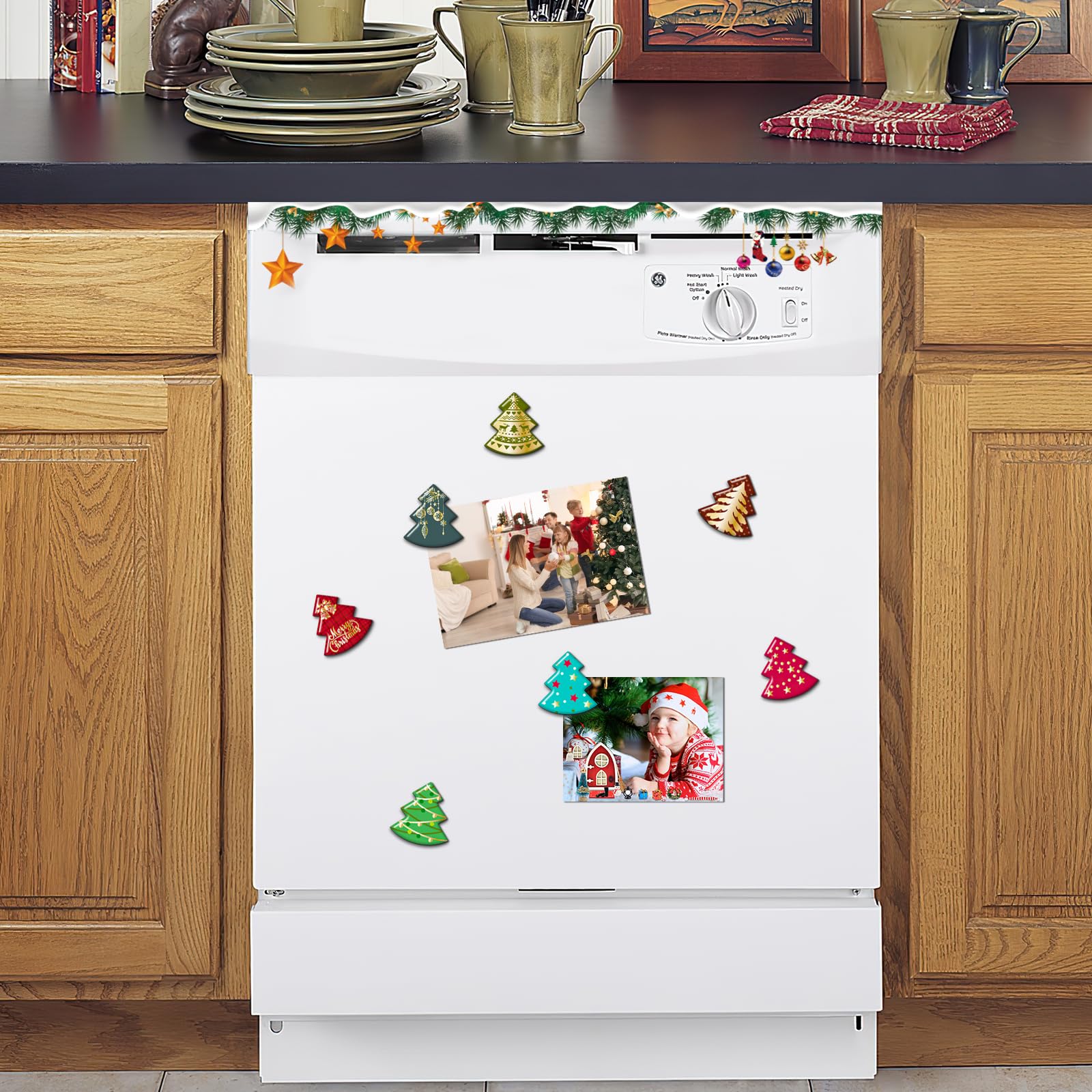 MORCART compact 1.2-inch magnets securely hold memos on refrigerators
