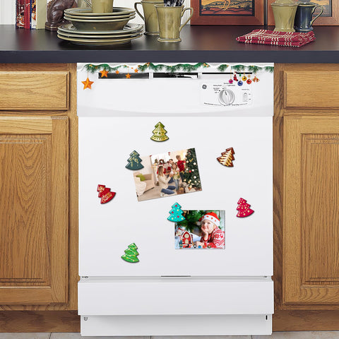 MORCART compact 1.2-inch magnets securely hold memos on refrigerators
