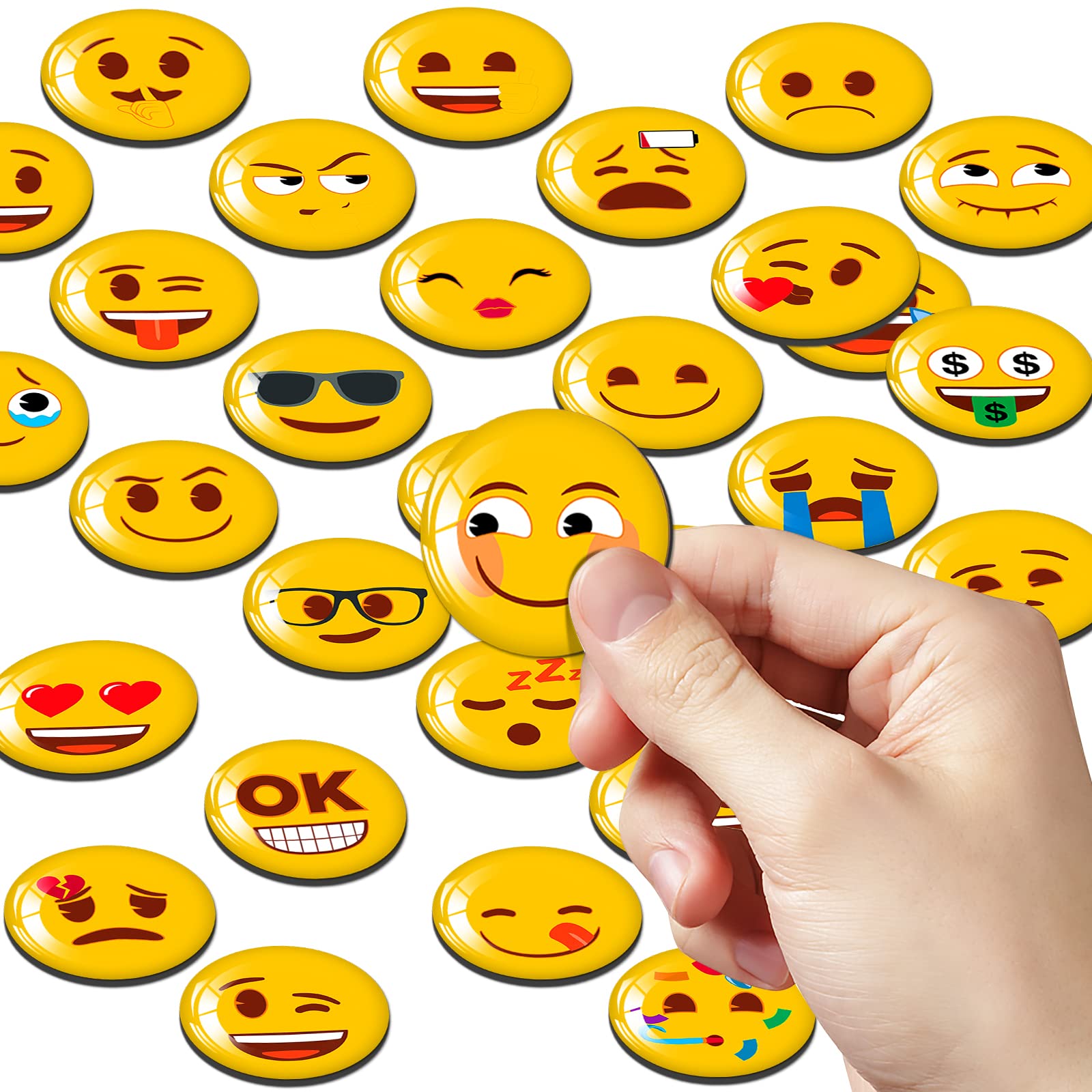 MORCART emoji magnets decorate lockers with fun icons for quick visual cues.