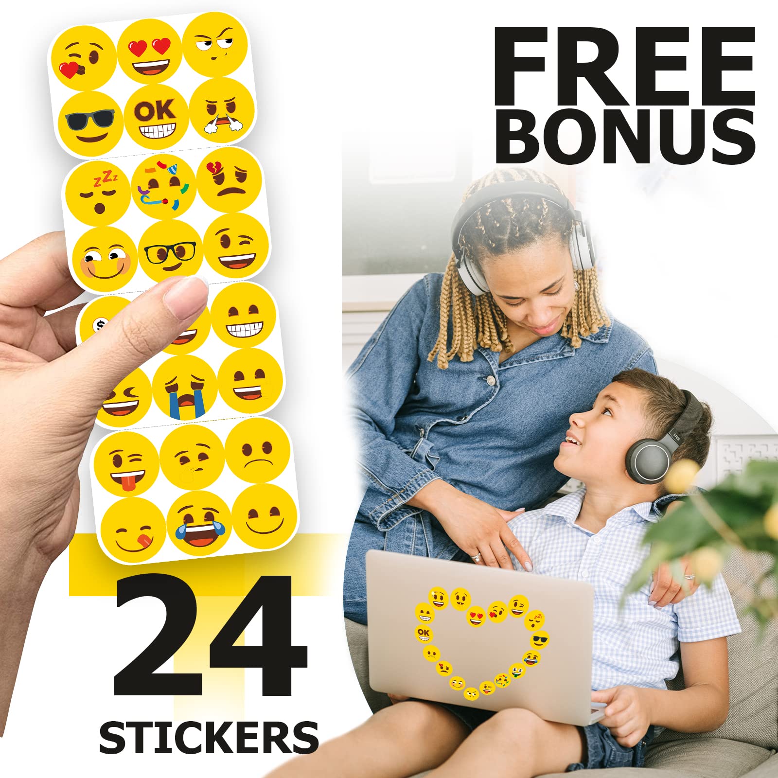 MORCART emoji magnets on locker add color and personality to school or office spaces