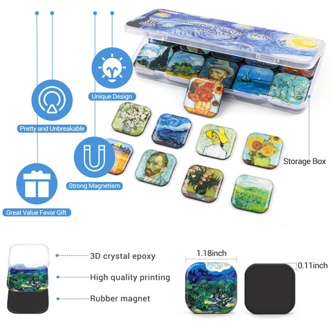 MORCART magnets on fridge showcase decorative art.