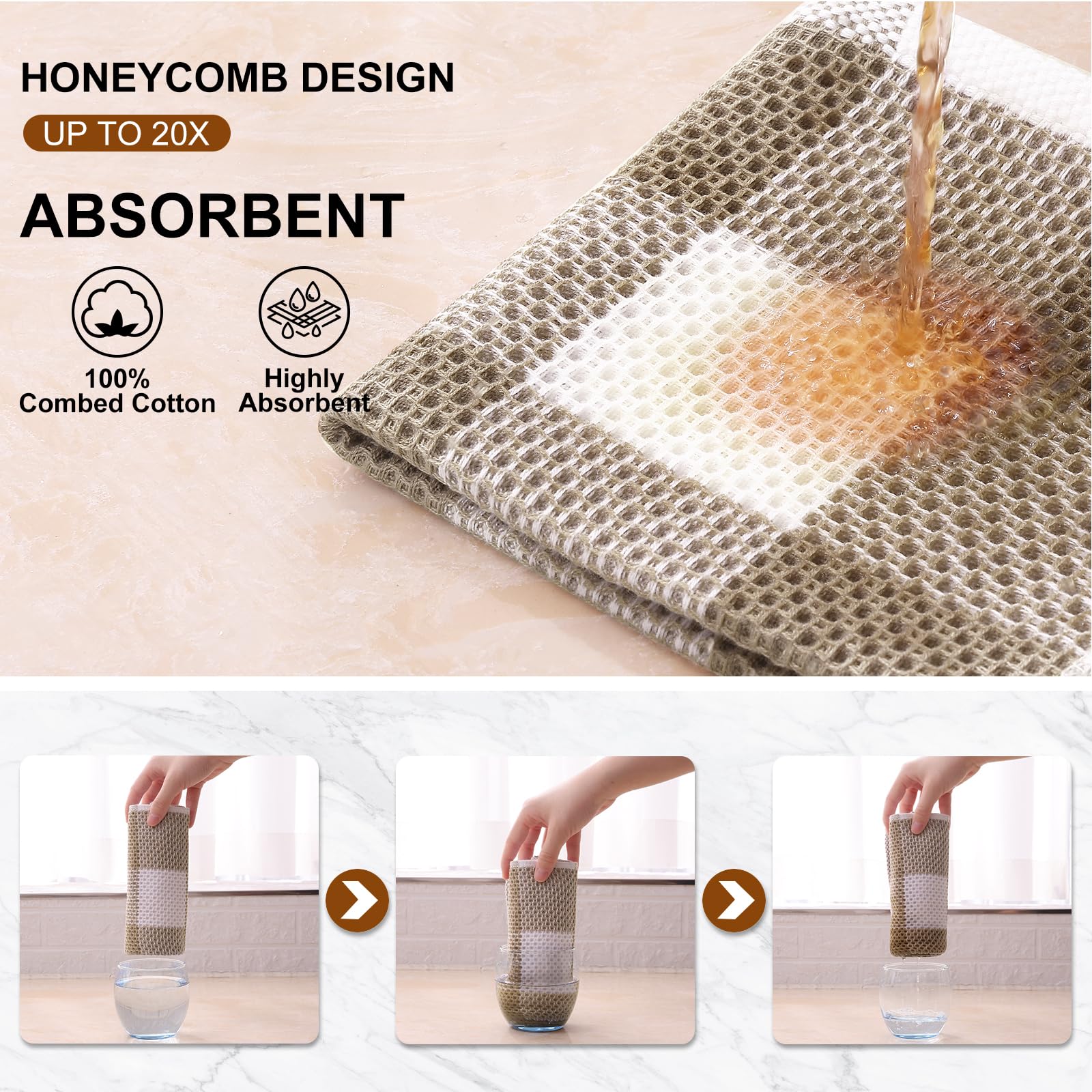Mordimy lint-free dish towels keep cups and glassware streak-free