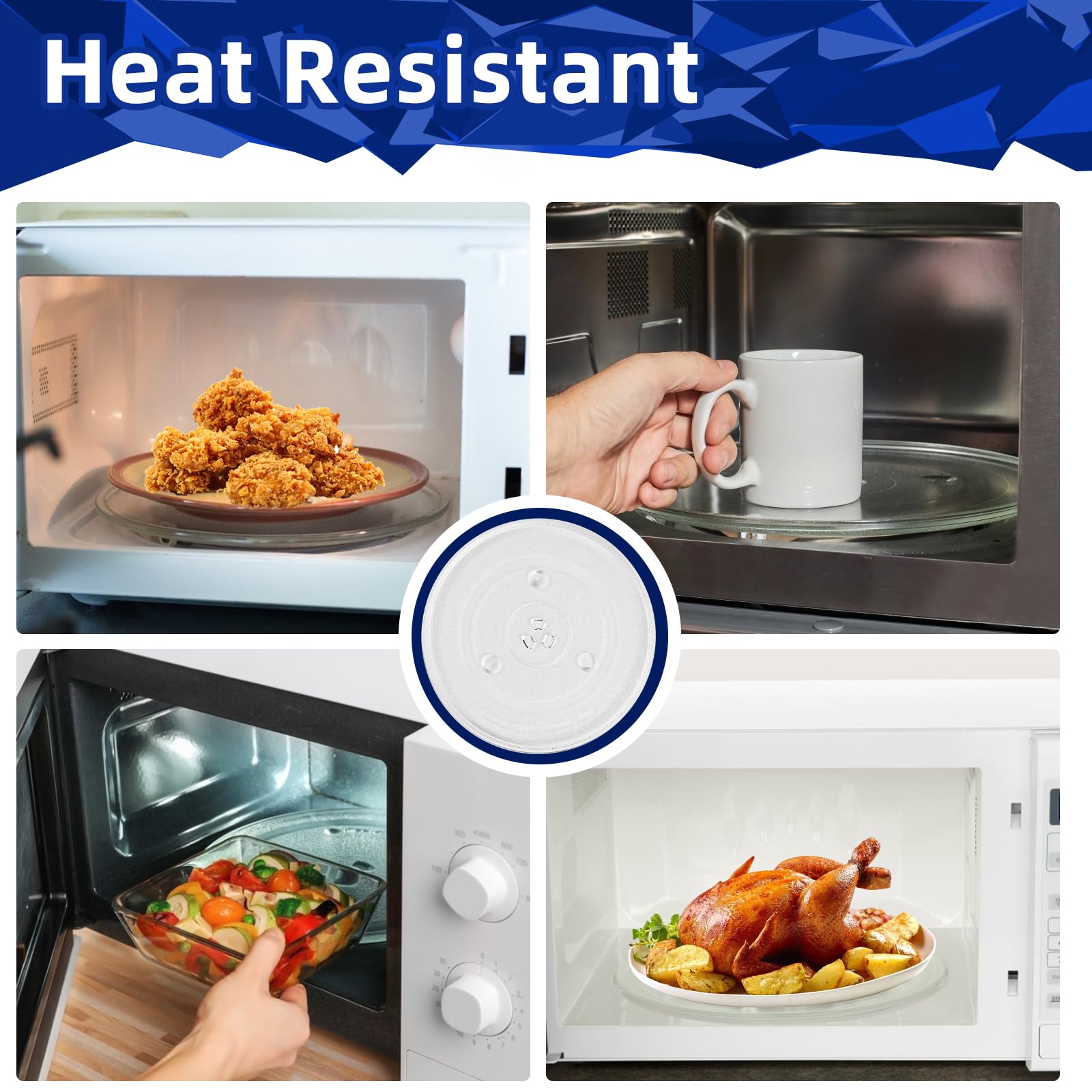 MorefaLife heat-resistant microwave plate for durable everyday use.