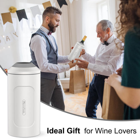 MoreFeel easy-use bottle chiller with simple top adjustment.