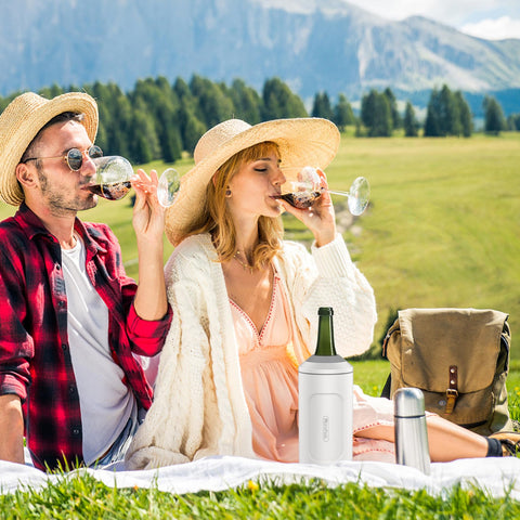 MoreFeel versatile 750ml bottle cooler ideal for gifts and gatherings.