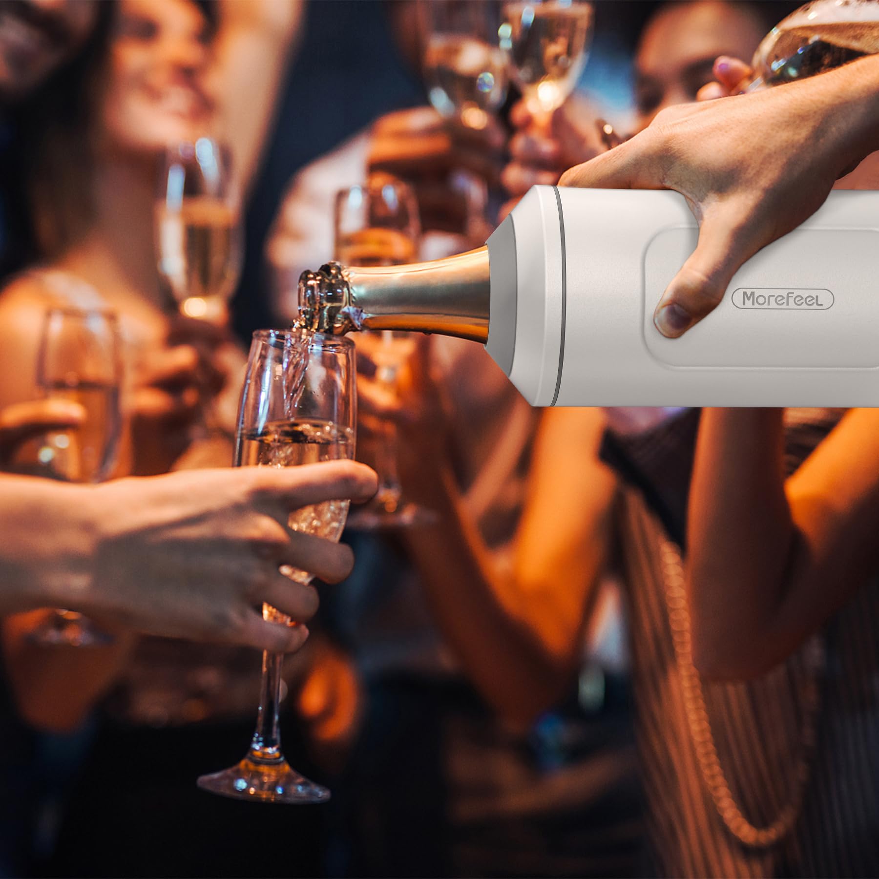 MoreFeel travel-friendly wine cooler sleeve for on-the-go sipping.