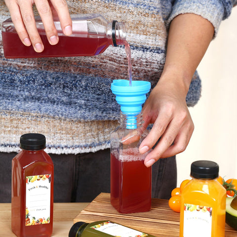 Moretoes multi-purpose bottles suitable for juices, milk, smoothies, and small-item storage.