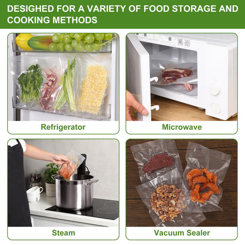 Moretoes sous vide and meal prep compatible bags for controlled cooking and organization.