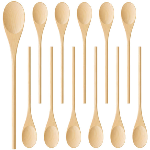 MORGLES 12pcs wooden spoons in packaging protects during shipping and handling