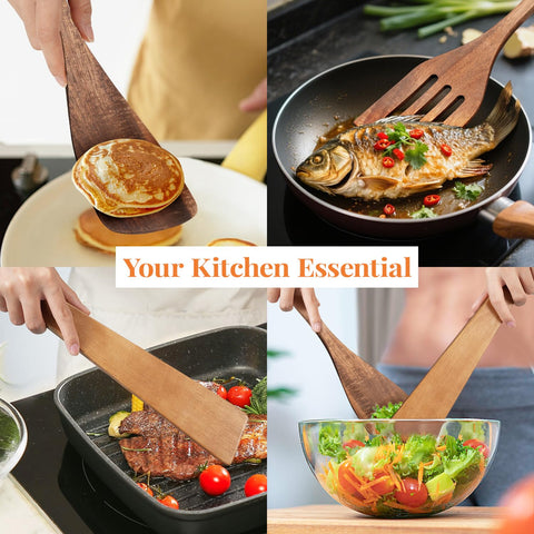 MORGLES easy-clean wooden utensils you can soak and wipe clean